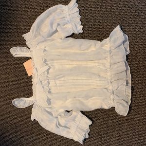 Beautifully detailed white sexy top